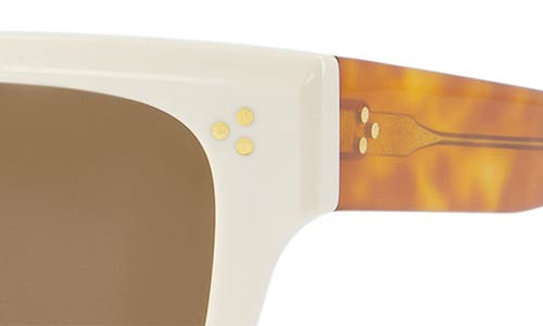 Shop Toms Madison 53mm Square Sunglasses In Chalk/honey Tortoise