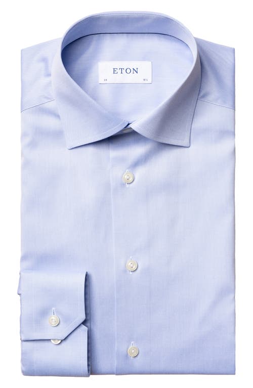 Shop Eton Slim Fit Cotton Twill Dress Shirt In Light Pastel Blue