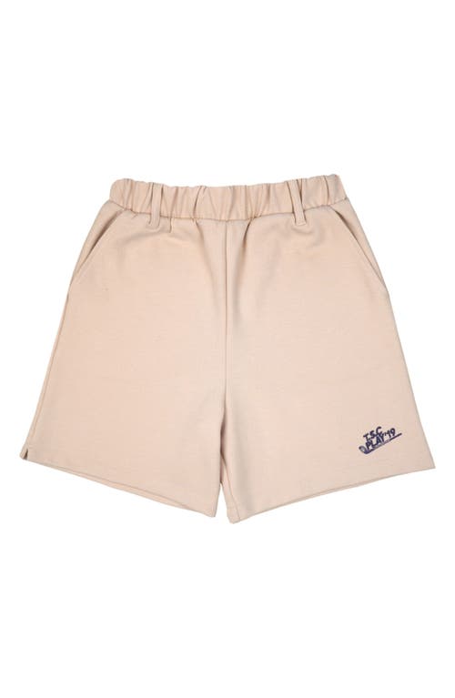 Shop The Sunday Collective Kids' Knit Play Shorts In Khaki