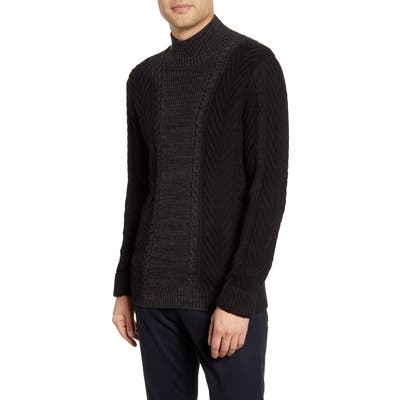 Vince Camuto Slim Fit Mock Neck Sweater, Black