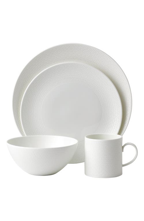 Wedgwood Gio Bone China 16-Piece Place Setting in White at Nordstrom