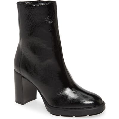 Aquatalia Ines Weatherproof Block Heel Bootie, Black