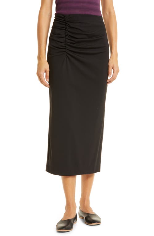 CAPSULE 121 The Cooper Ruched Skirt in Black