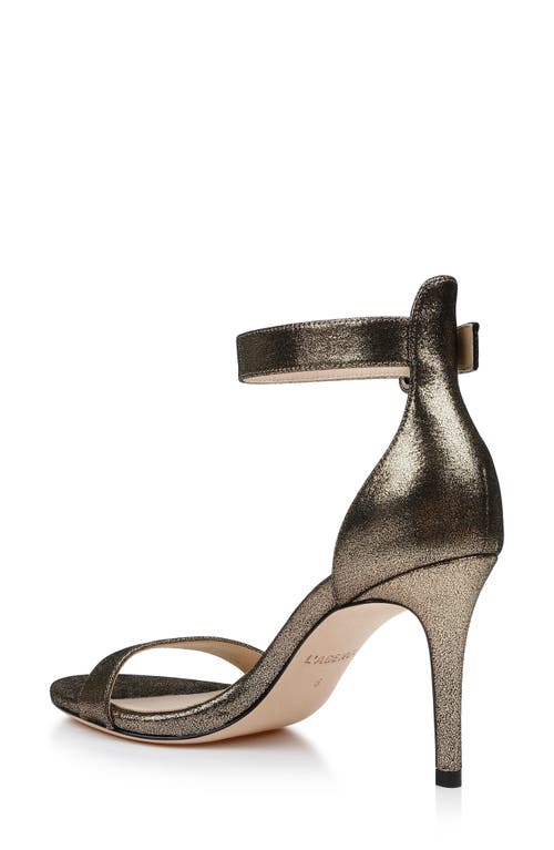 Shop L Agence L'agence Gisele Vi Ankle Strap Sandal In Gold/black