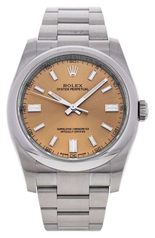 Watchfinder & Co. Rolex Preowned 2020 Oyster Perpetual Bracelet Watch, 36mm in White at Nordstrom