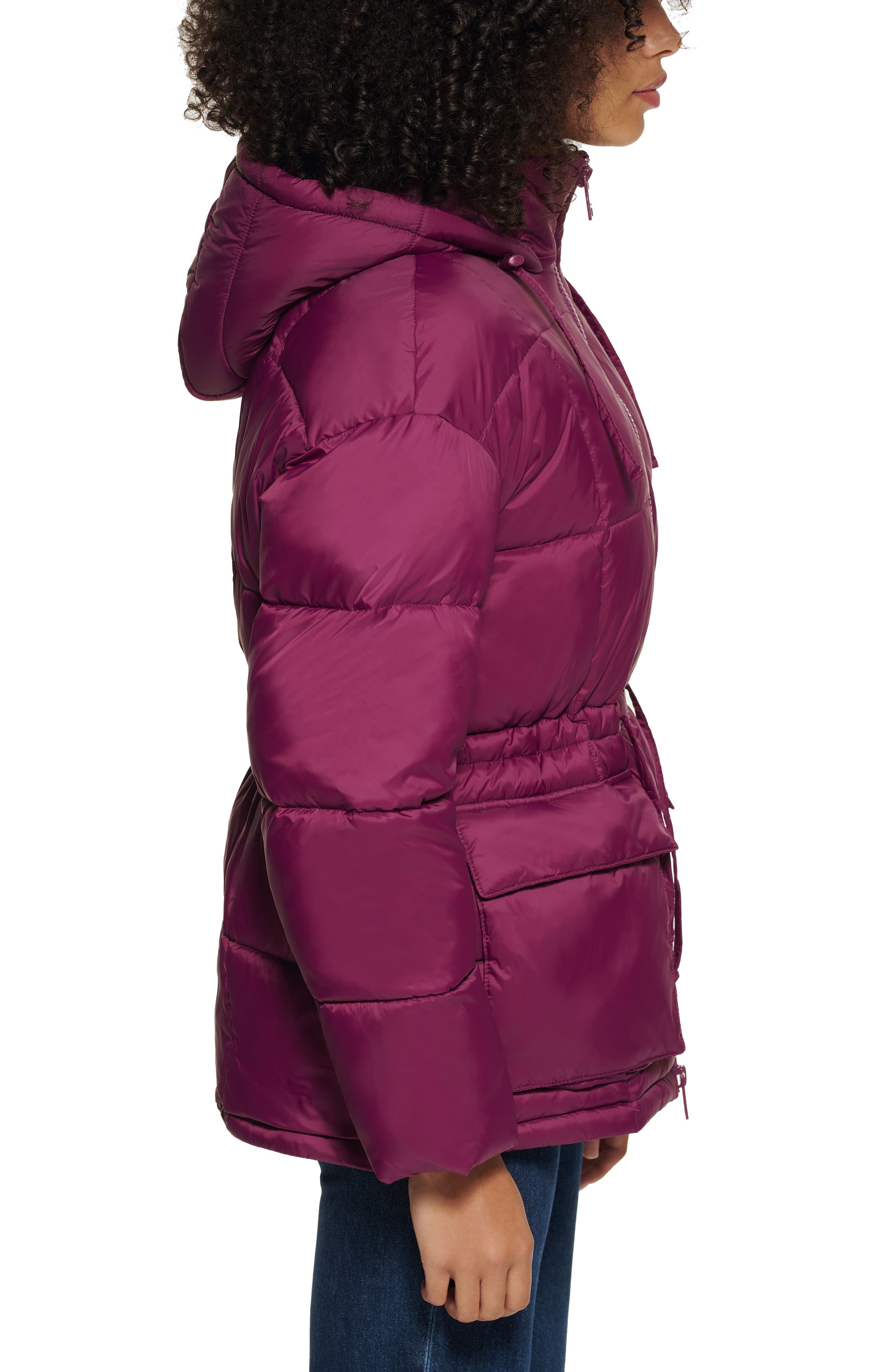 fluid womens jacket burgundy