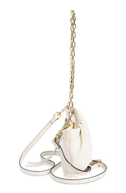 Shop Aimee Kestenberg Charismatic Leather Shoulder Bag In Vanilla Ice W/shiny
