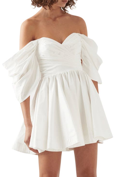off shoulder white dress | Nordstrom