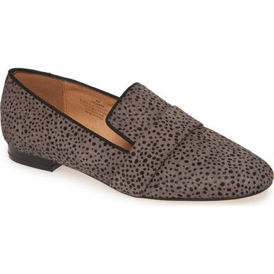 Caslon Erik Water Resistant Genuine Calf Hair Loafer, Grey