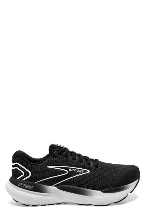 Shop Brooks Glycerin 21 Running Shoe In Black/grey/white