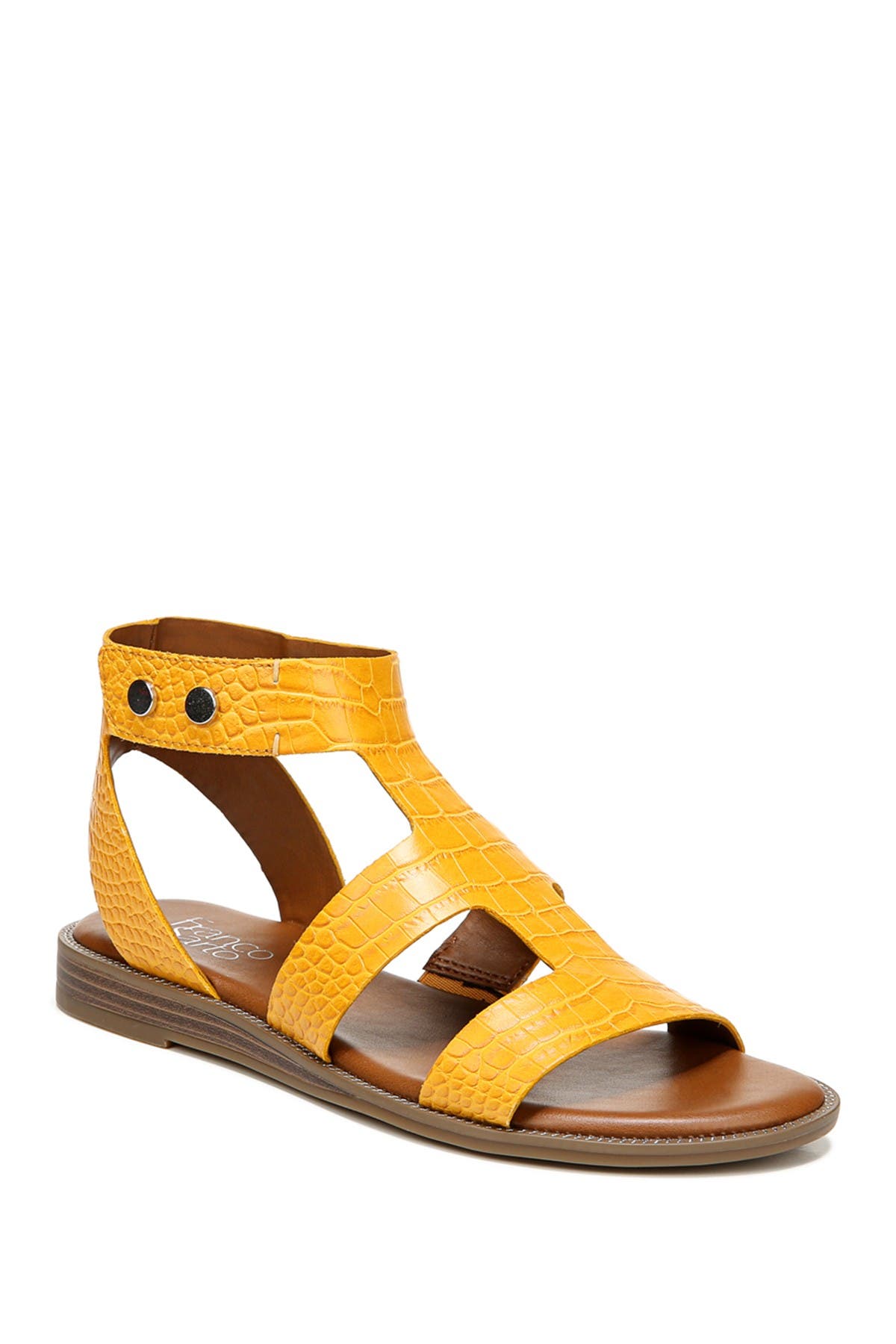 franco sarto yellow sandals