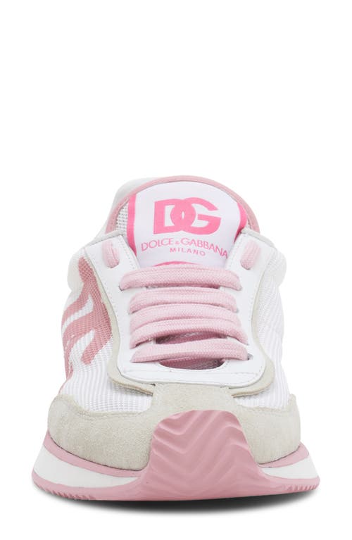 Shop Dolce & Gabbana Dolce&gabbana Dg Cushion Sneaker In Bianco/rosa