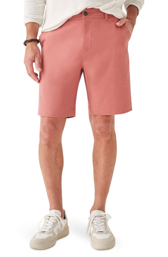Shop Faherty Belt Loop All Day Hybrid Shorts In Sunrose