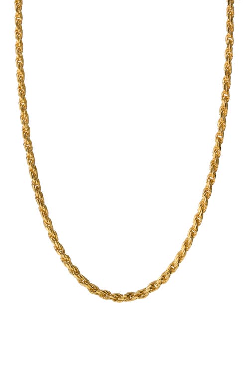 Miansai Men's Rope Chain Necklace in Polished Gold