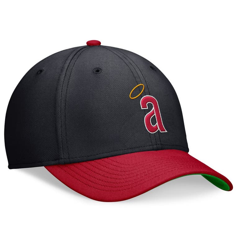 Shop Nike Navy/red California Angels Cooperstown Collection Rewind Swooshflex Performance Hat