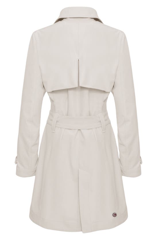 Shop Colmar New Futurity Double Breasted Trench Coat In Porcelain