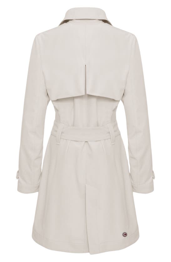 Colmar New Futurity Double Breasted Trench Coat In Porcelain