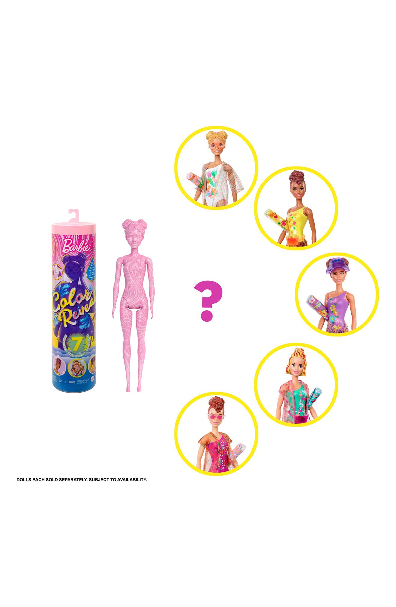 Barbie Color Reveal Doll 7 Sorpresa Elegir La Su Barbie GMT48 