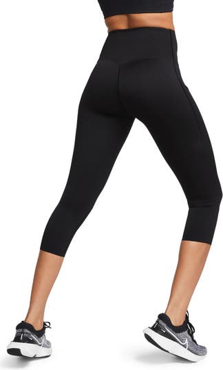 Nike black dri-fit mid rise capri leggings. Size XS. - Depop