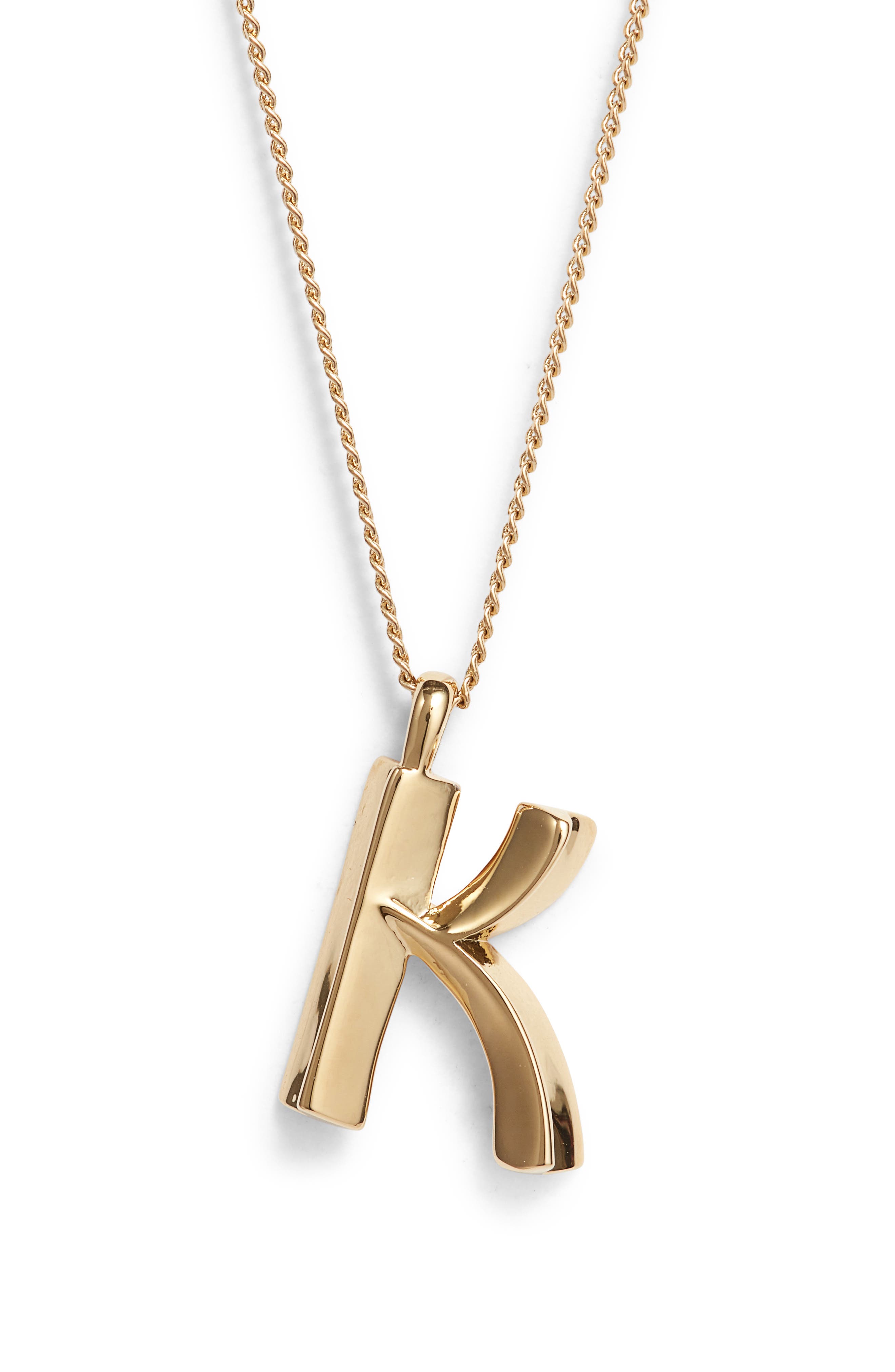 monogram necklace gold nordstrom