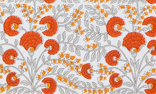 Tiramisu Scarlet Set Of 4 Placemats In Red/grey