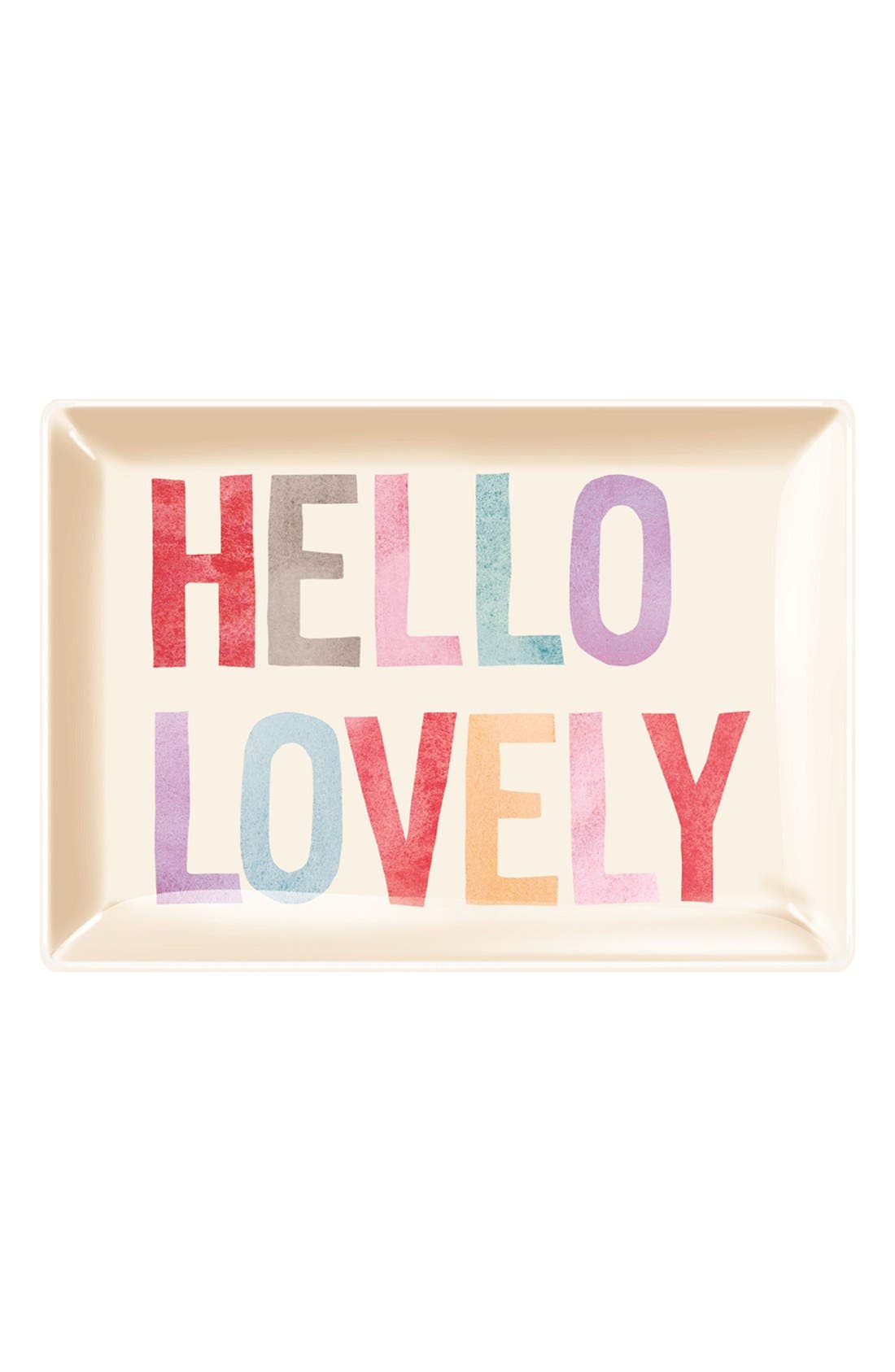Fringe Studio 'Hello Lovely' Glass Trinket Tray Nordstrom