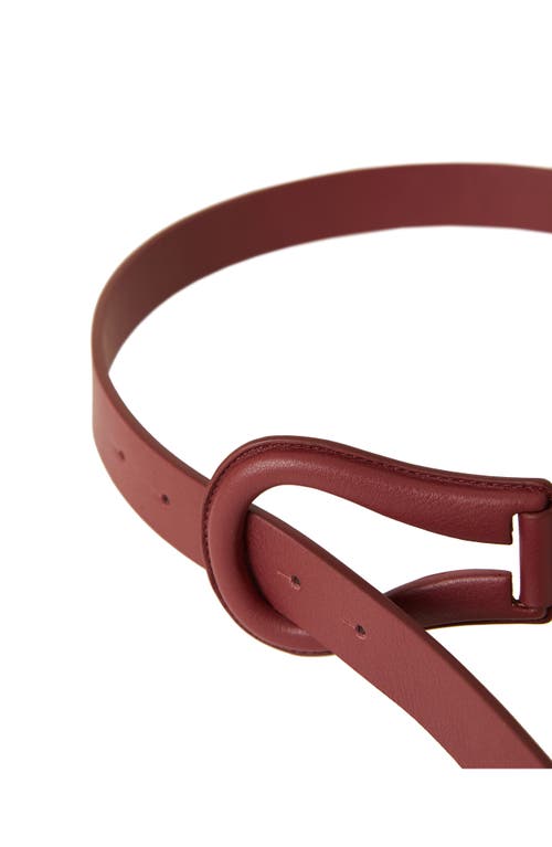 B-low The Belt Ryder Leather Wrap Belt In Maroon
