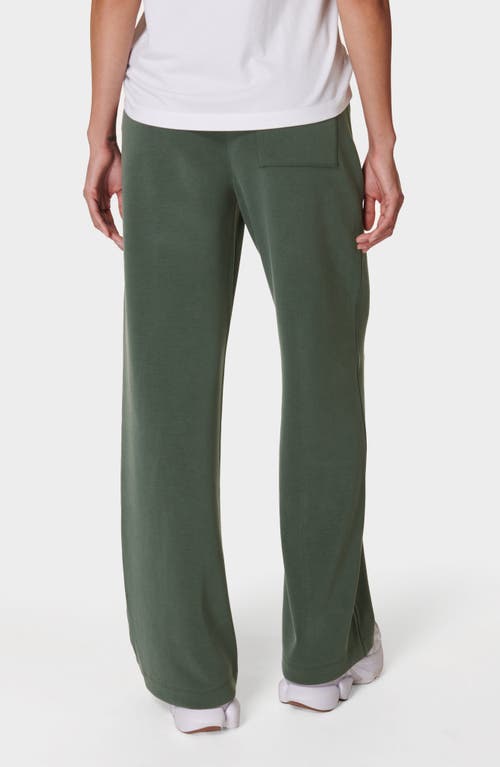 Shop Sweaty Betty Sand Wash Cloud Weight Track Pants In Trek Green