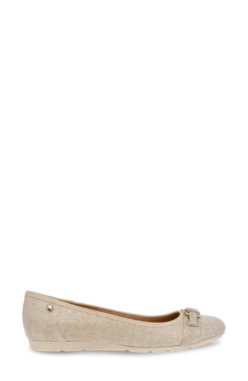 Shop Anne Klein Akable Flat In Platinum