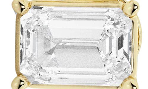 Shop Badgley Mischka Collection Emerald Cut Lab Created Diamond Stud Earrings In Gold