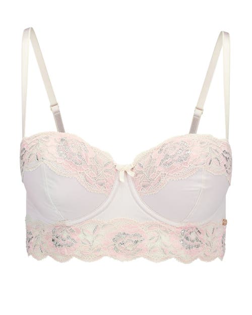 Shop Adore Me Mavis Contour Balconette Bra In Floral White