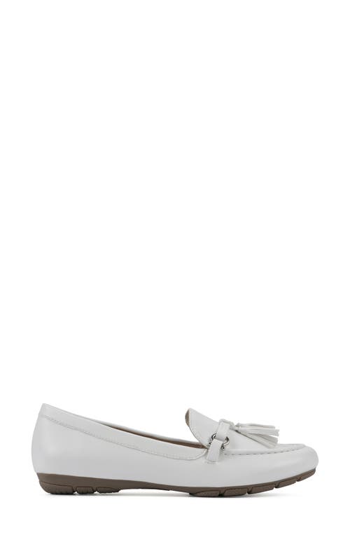 Shop Cliffs By White Mountain Gush Tassel Loafer In White/smooth