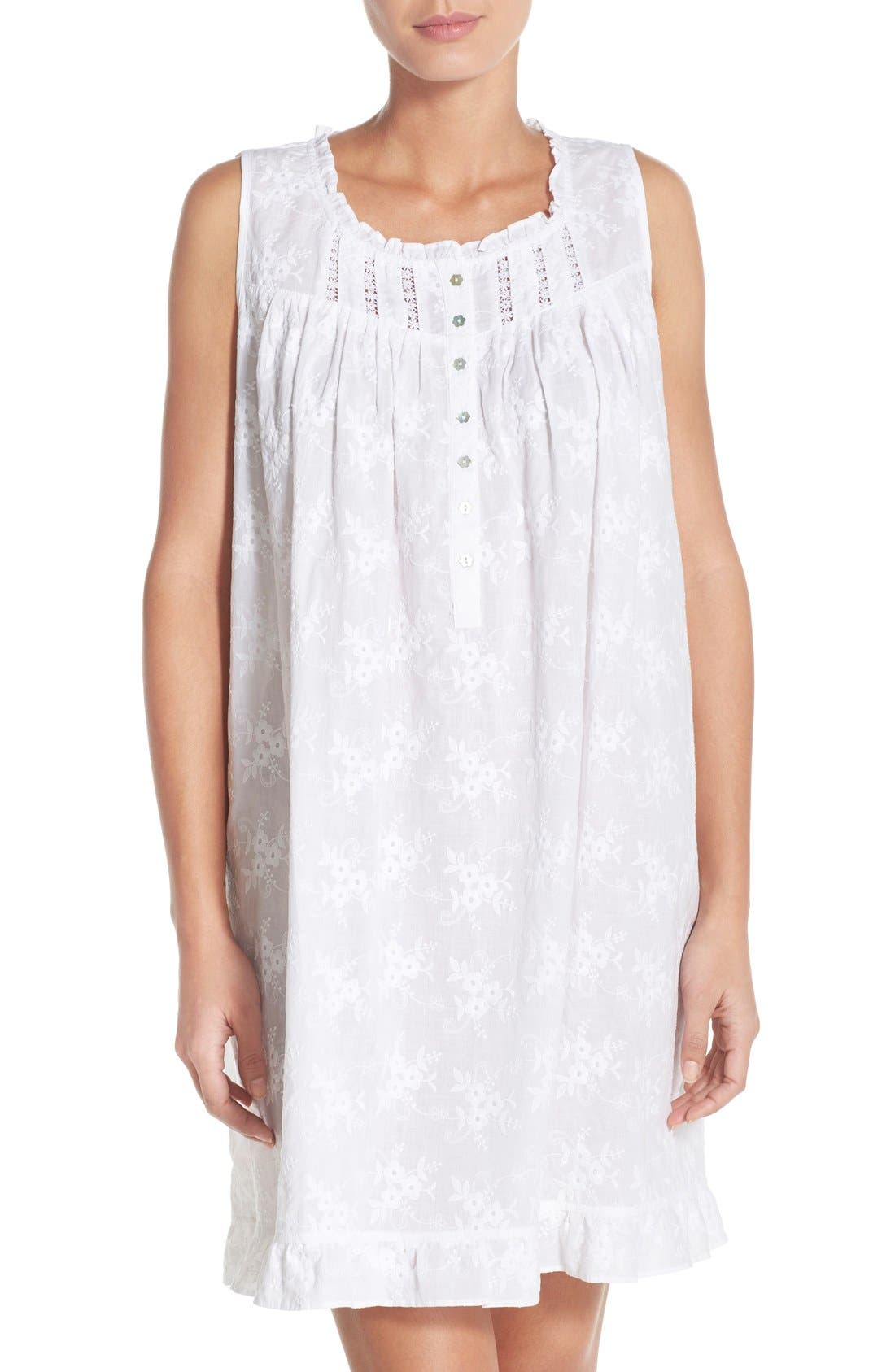 Eileen West Embroidered Cotton Nightgown Nordstrom