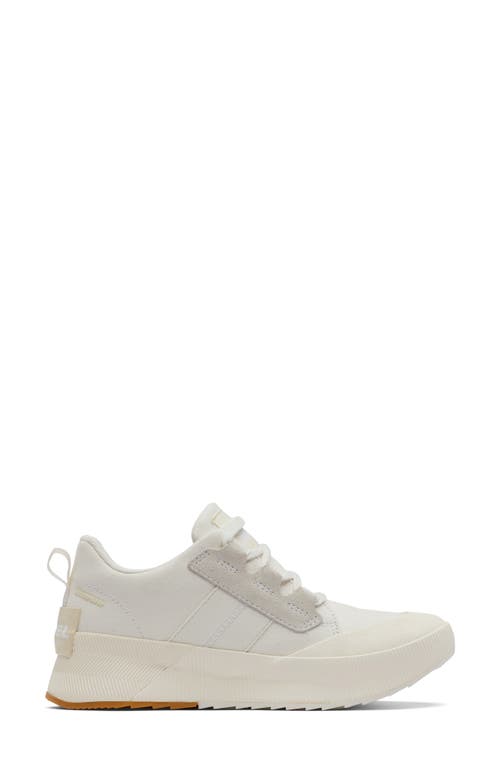 Sorel Out N About Waterproof Low Top Sneaker In Sea Salt/chalk