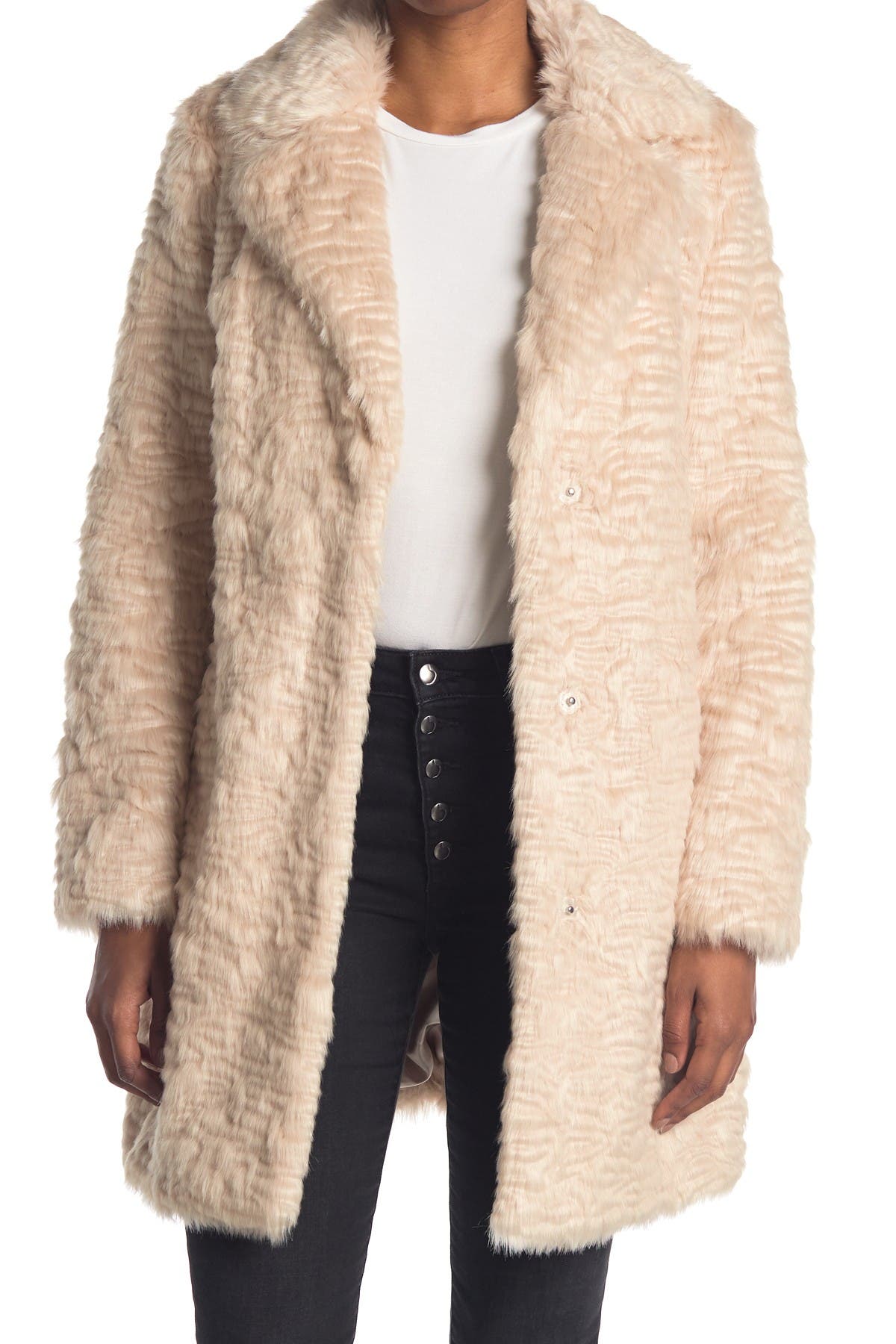 Karl Lagerfeld Paris | Textured Faux Fur Jacket | Nordstrom Rack