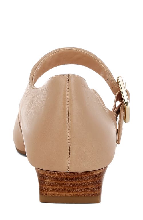 Rag & Co Women's Neutrals Vernis Genuine Leather Mary Jane Sandals In Beige In Beige