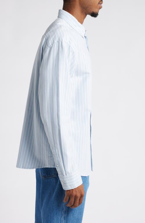 OBEY OBEY ROWENA STRIPE BUTTON-DOWN SHIRT 