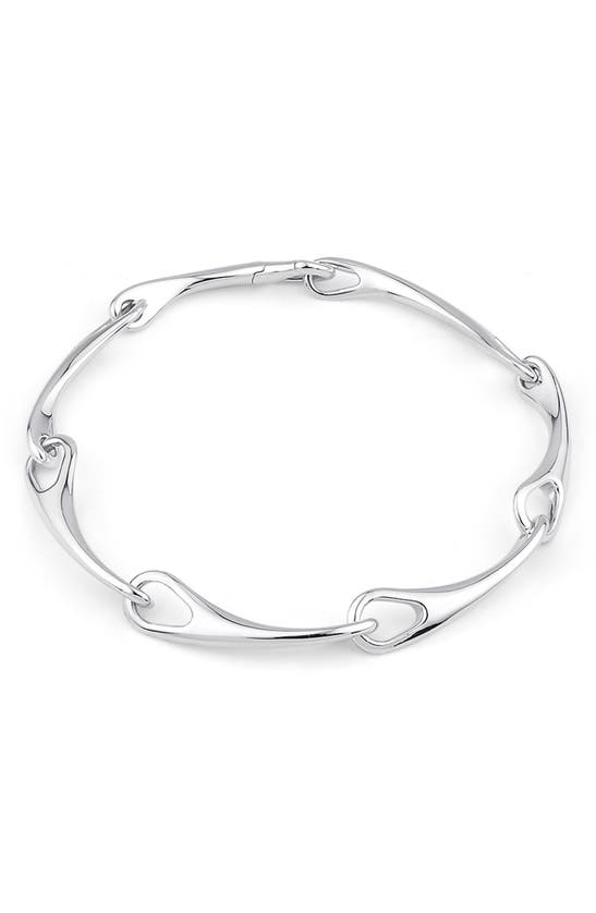 Shop Kloto Echo Link Bracelet In Silver