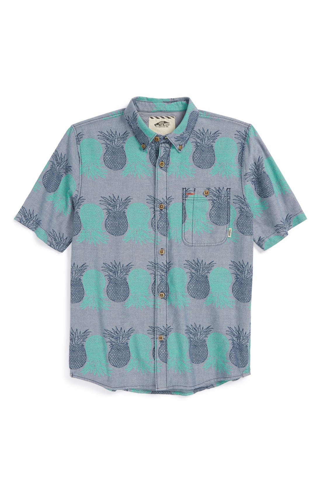 vans pineapple button down