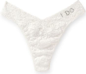 Hanky Panky 'I Do' Swarovski Crystal Original Rise Thong | Nordstrom