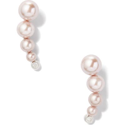 Kate Spade New York Modern Imitation Pearl Ear Crawlers