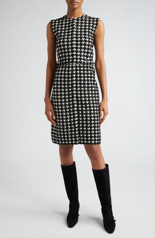 burberry Houndstooth Check Knit Two-Piece Dress Black Ip Pattern at Nordstrom,