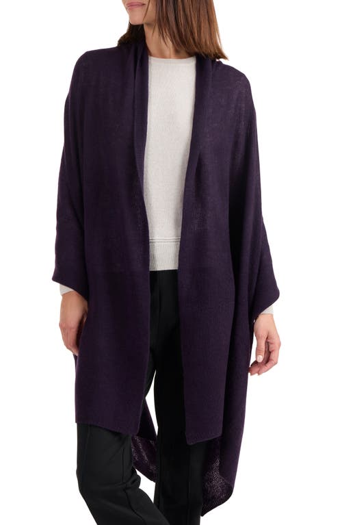 Amicale Cashmere Featherweight Scarf In Dark Purple