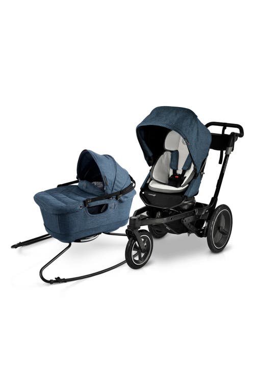 orbit baby Jog & Sleep Bassinet & Stroller Travel System in Melange Navy/Black at Nordstrom