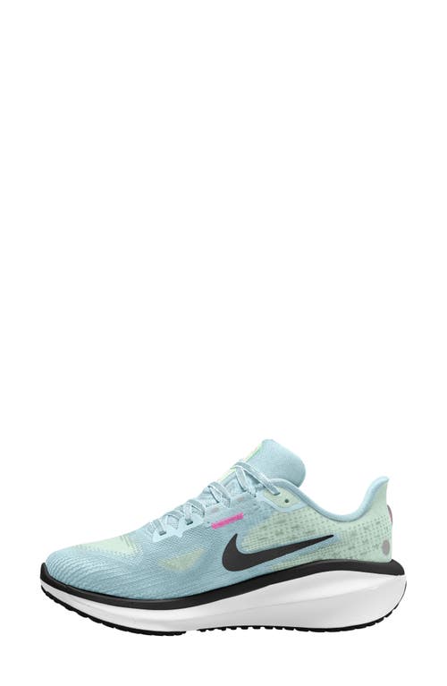 Shop Nike Zoom Vomero 17 Road Running Shoe In Glacier Blue/black/green