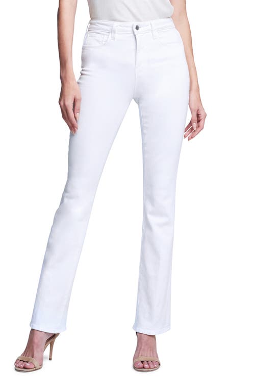 Oriana High Waist Straight Leg Jeans in Blanc