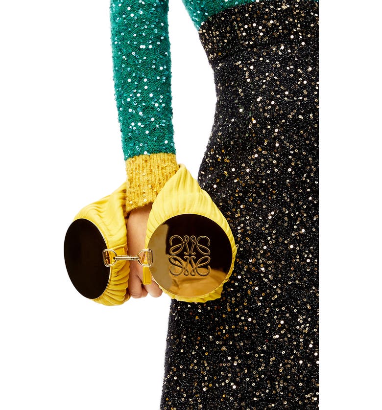 Loewe Pleated Leather Bracelet Pouch Nordstrom Loewe Pleated Leather Bracelet Pouch Nordstrom