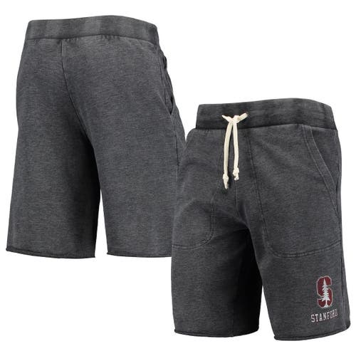 A AND A GLOBAL Men's Heathered Black Alternative Apparel Stanford Cardinal Victory Lounge Shorts in Heather Black