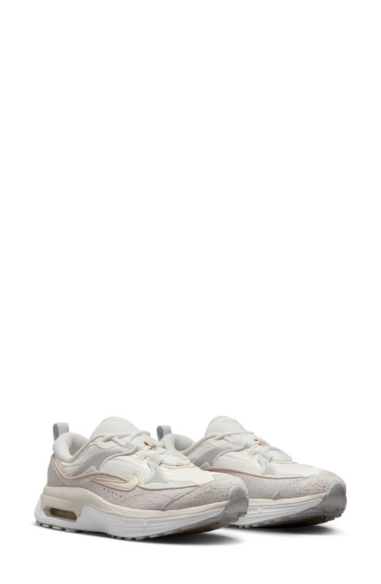 Nike Air Max Bliss Sneaker In White/ Sail/ Dust/ Sanddrift