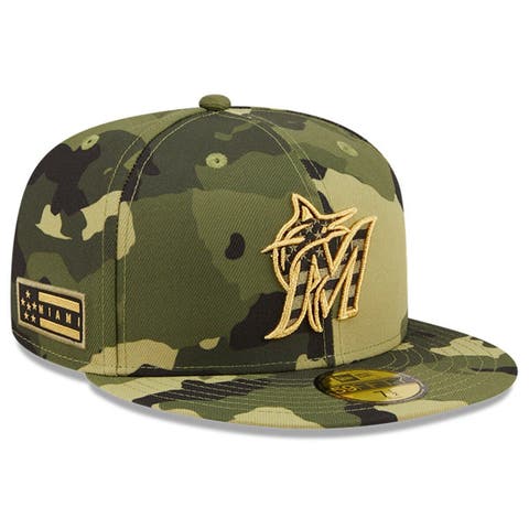 Men's New Era Camo Seattle Mariners 2022 Armed Forces Day On-Field 59FIFTY Fitted Hat